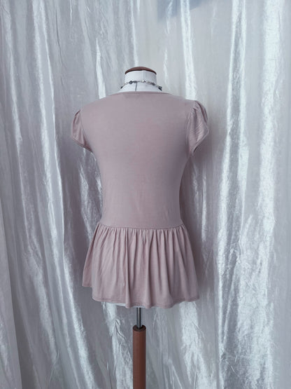 Miss Selfridge coquette lolita pink rose top 💞🌹