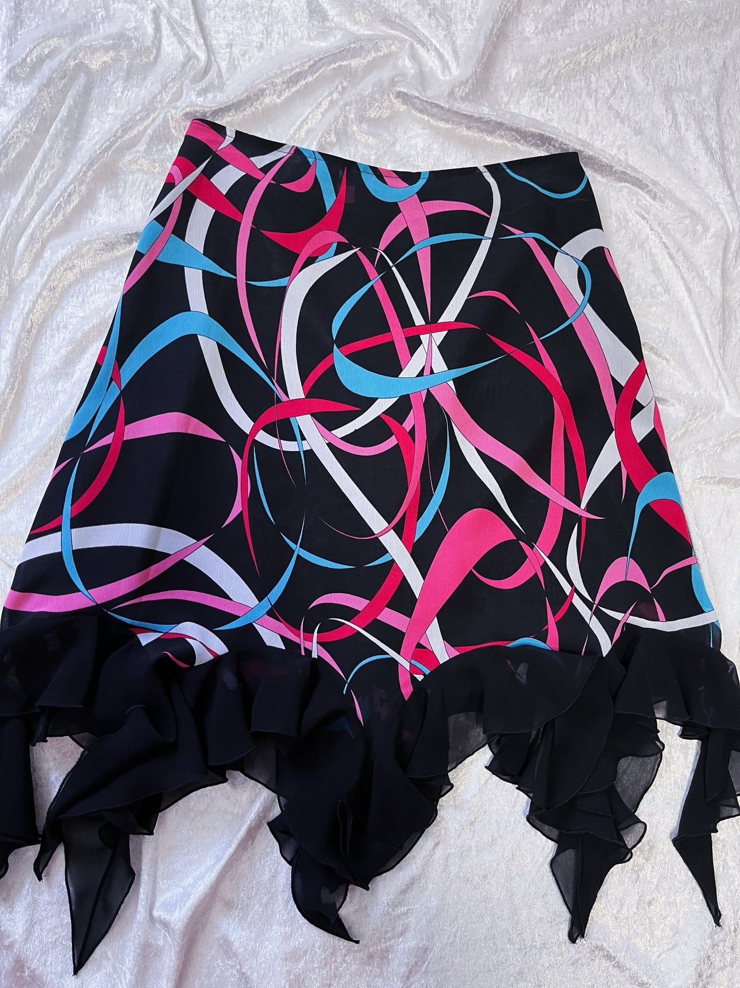 Y2K witchy asymmetrical skirt