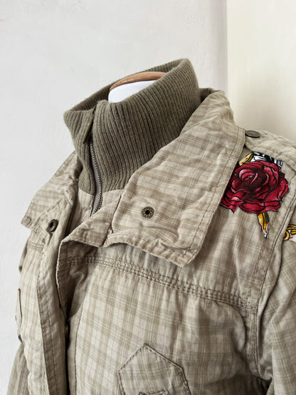 Y2K cotton zip-up coat