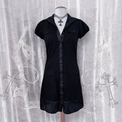 Alt Street/Office button-up cotton dress 🗝️💀