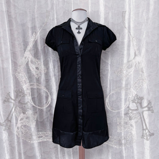 Alt Street/Office button-up cotton dress 🗝️💀