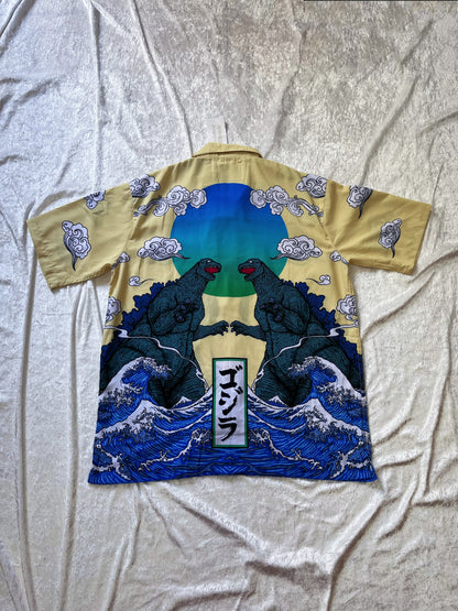 Men’s oversize Japan style Godzilla shirt 🦖🇯🇵🍥