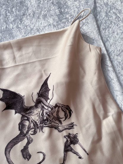 Jabberwocky REWORKED cami satin top 🐲🗡️