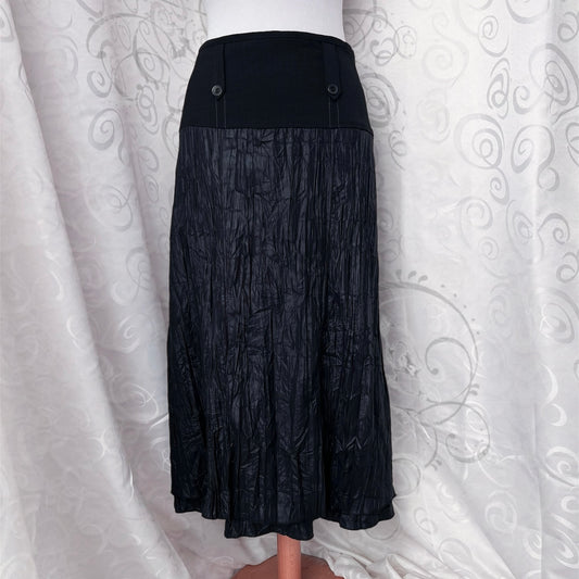 00’s whimsygoth black maxi skirt 🦇🕷️