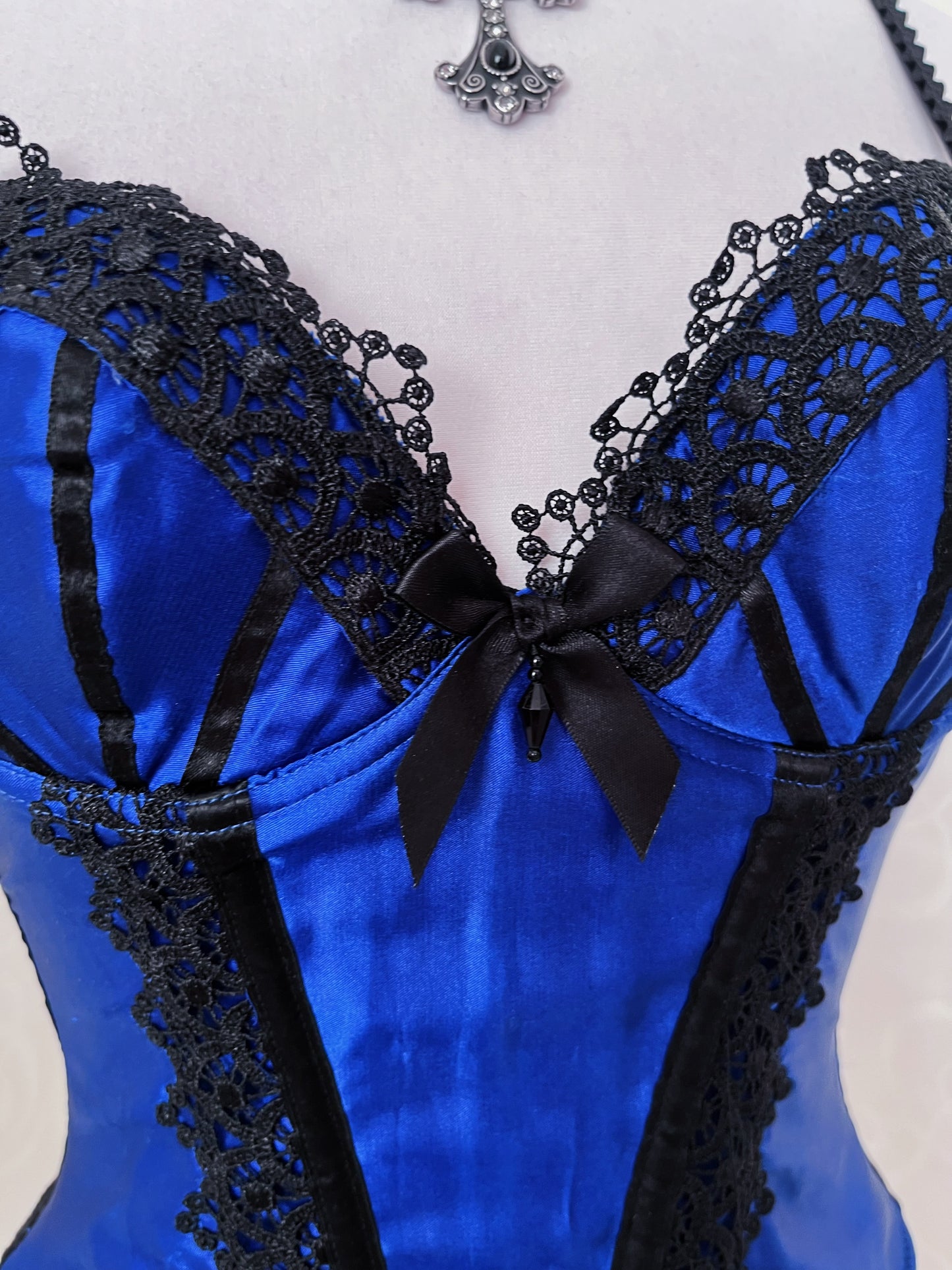 Gothic midnight blue corset 🌃🌑