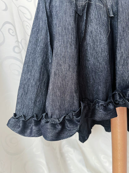00’s whimsygoth grey skirt 🌀🩶
