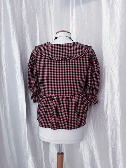 Miss Selfridge picnic coquette checked shirt 🧺