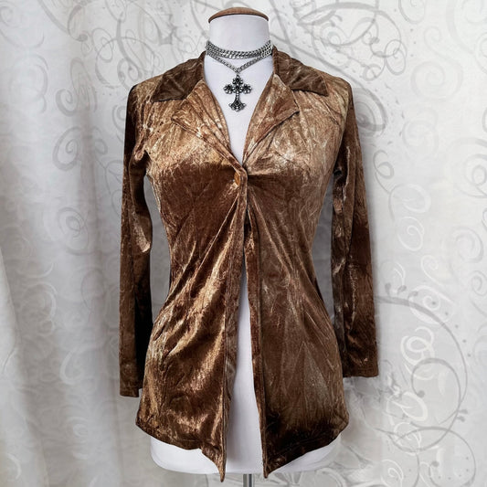 Vintage golden snake print cardigan/shirt ✨🐍⭐️