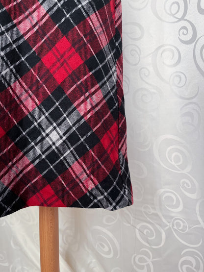 Alt Tartan wool & acrylic checked skirt ❤️🫶