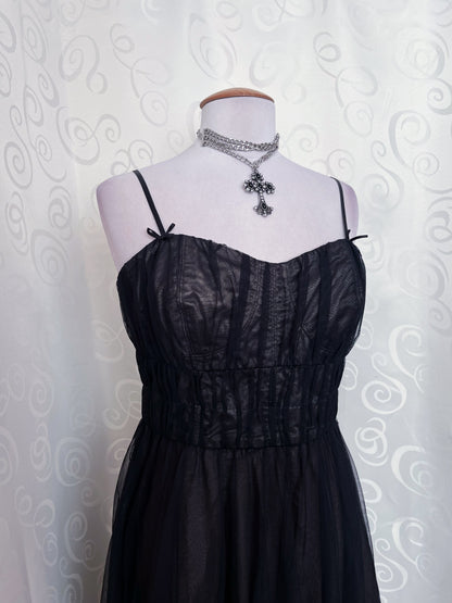 00's Espirit whimsygoth tulle dress 🌀🦇