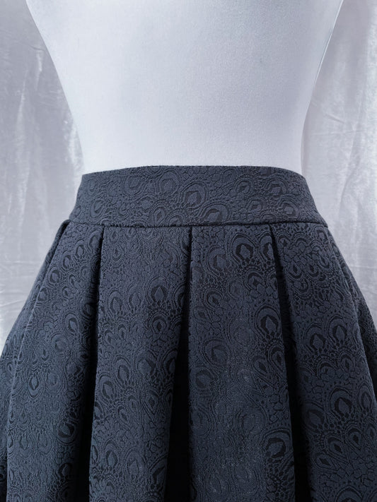 Dark coquette pleated brocade skirt 🎀