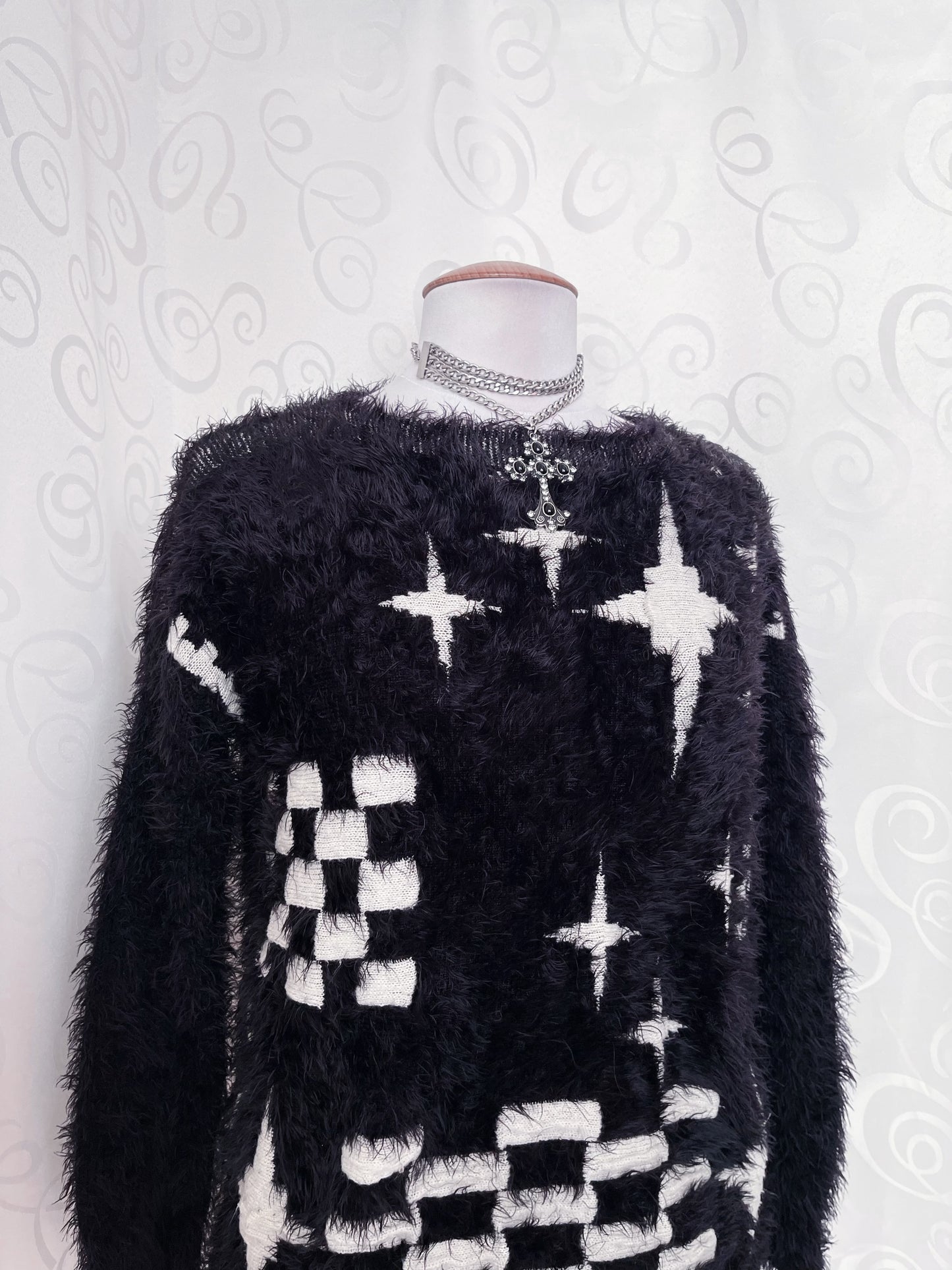 Whimsygoth faux fur sweater ✨⭐️