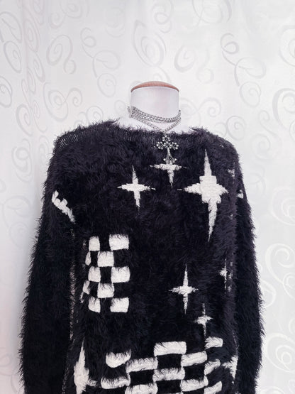 Whimsygoth faux fur sweater ✨⭐️