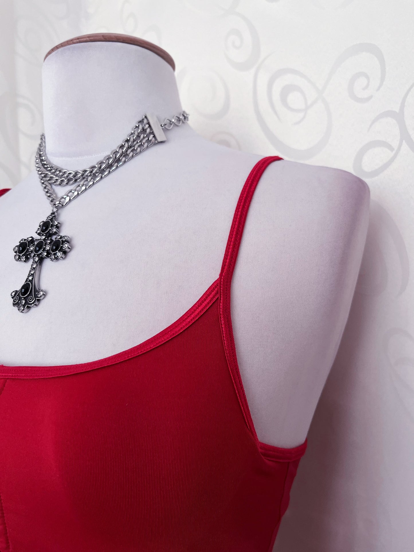 00’s hot vampire bustier top 🩸