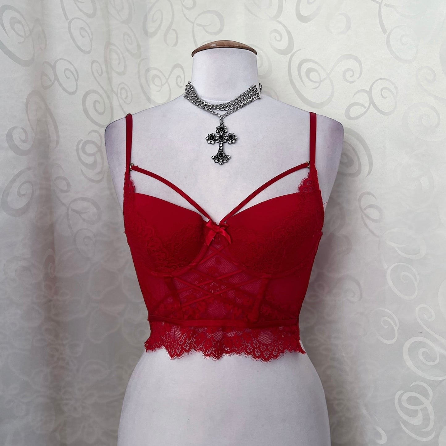 Vampire crop bustier/corset top 🫀