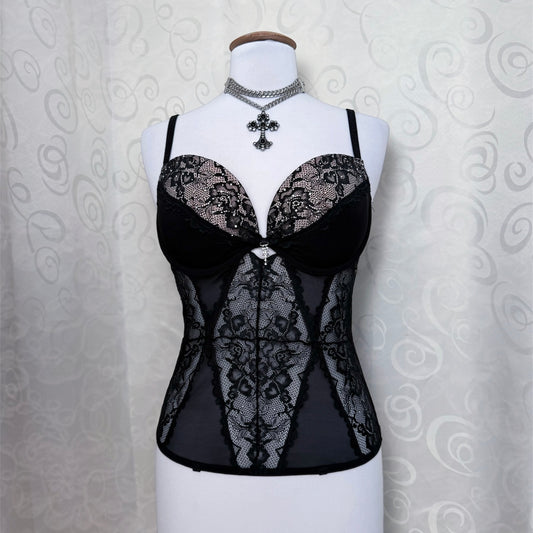 Whimsy Lacey bustier/corset top 🌀✨