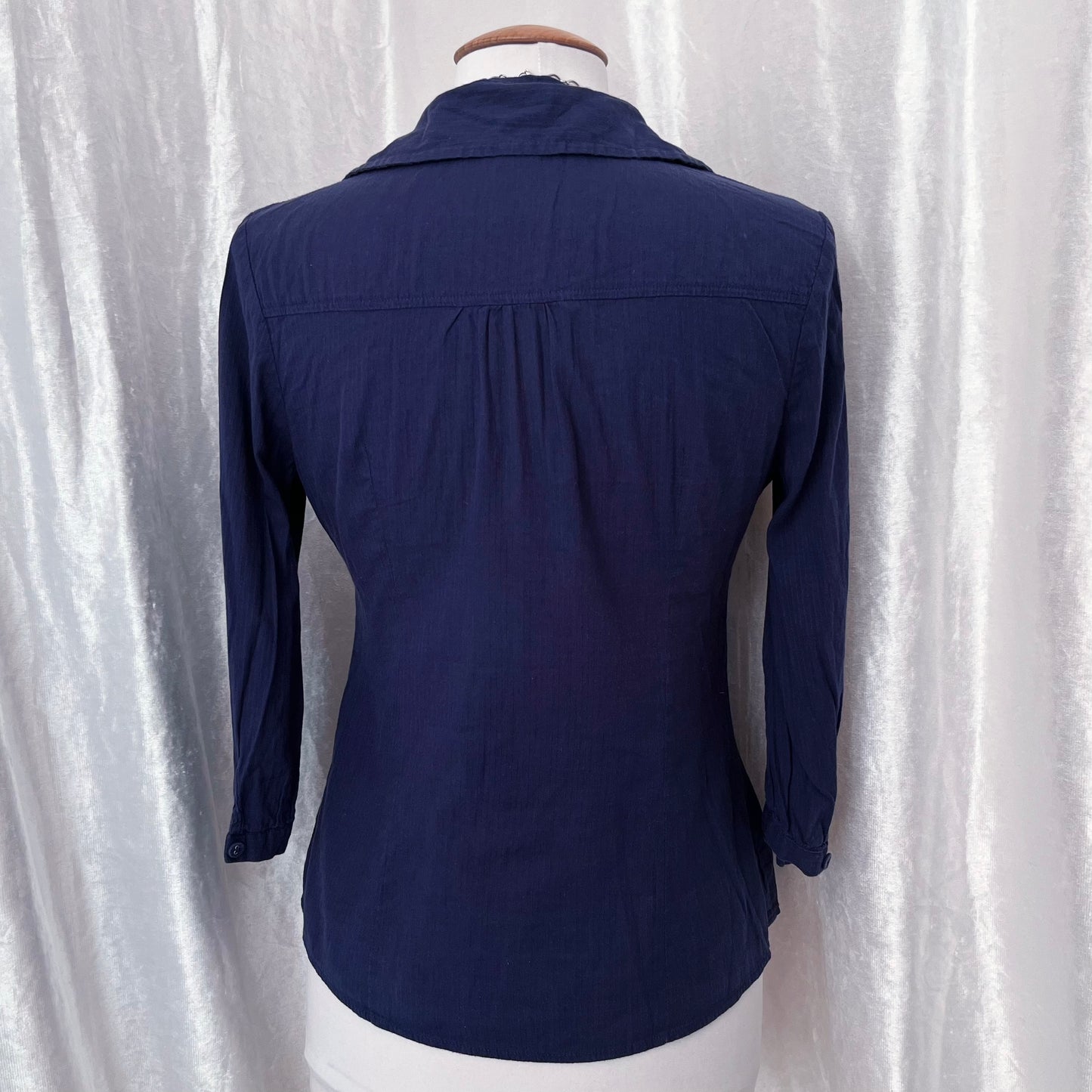 Gothic berry shirt with ruffle detail 🌀🫐
