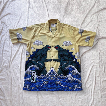 Men’s oversize Japan style Godzilla shirt 🦖🇯🇵🍥