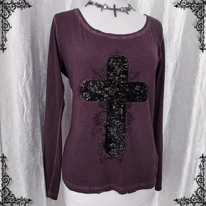 Y2K Whimy & Alt cross longsleeve top