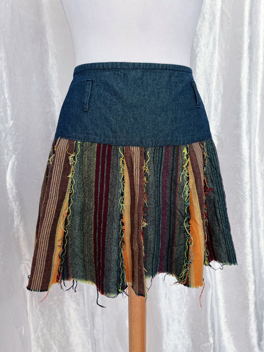 00's Nomads denim patchwork skirt 🍏