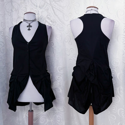 Gothic black vest with tail 🦇