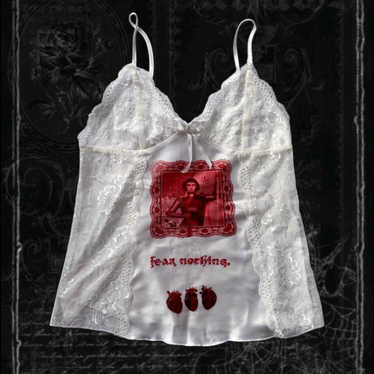 Joan of Arc: Fear Nothing REWORKED cami satin top with lace detail 🗡️🏹