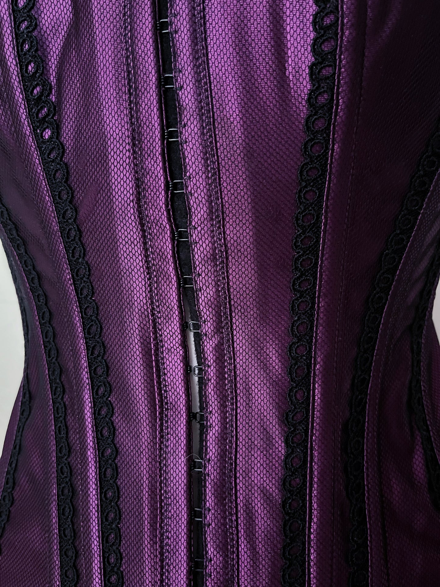 Whimsygoth deep purple boned corset 💜🌀