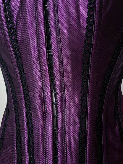 Whimsygoth deep purple boned corset 💜🌀