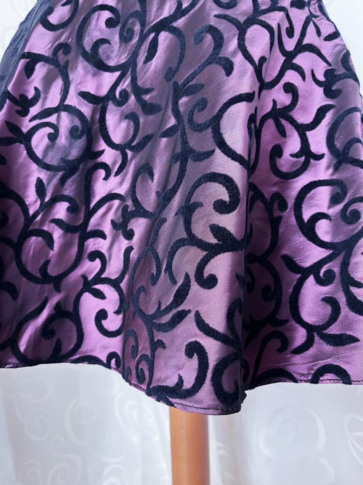 Whimsygoth purple skirt with embossed spiral details 🌀💜