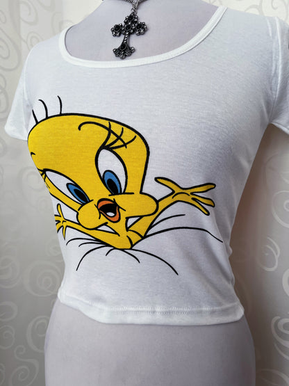 00’s Deadstock white Tweety baby tee 🐥