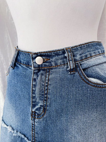 00’s denim coquette skirt 🎀