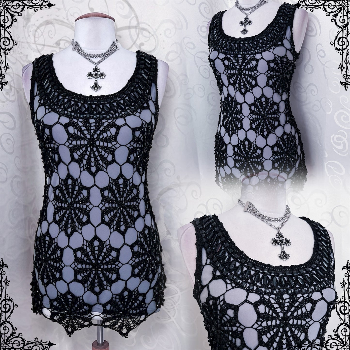 00’s Nicowa spider knit top 🕷️