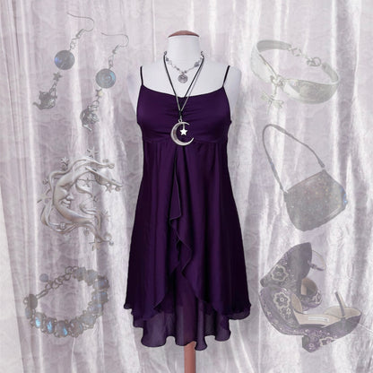 00’s whimsy fairy purple double-layered dress 🧚🏻‍♀️💜