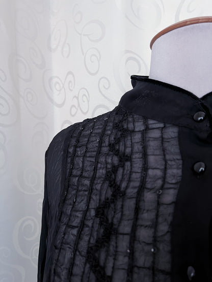 Gothic/Jirai Kei sheer shirt 🕷️