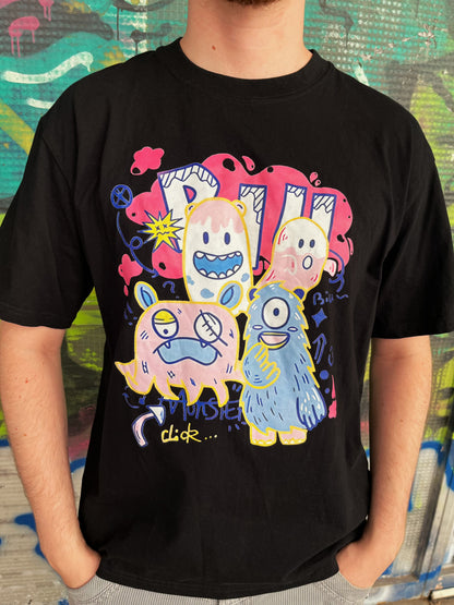 Asian colorful monsters T-Shirt 💞🌀