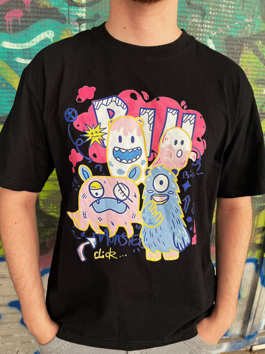 Asian colorful monsters T-Shirt 💞🌀