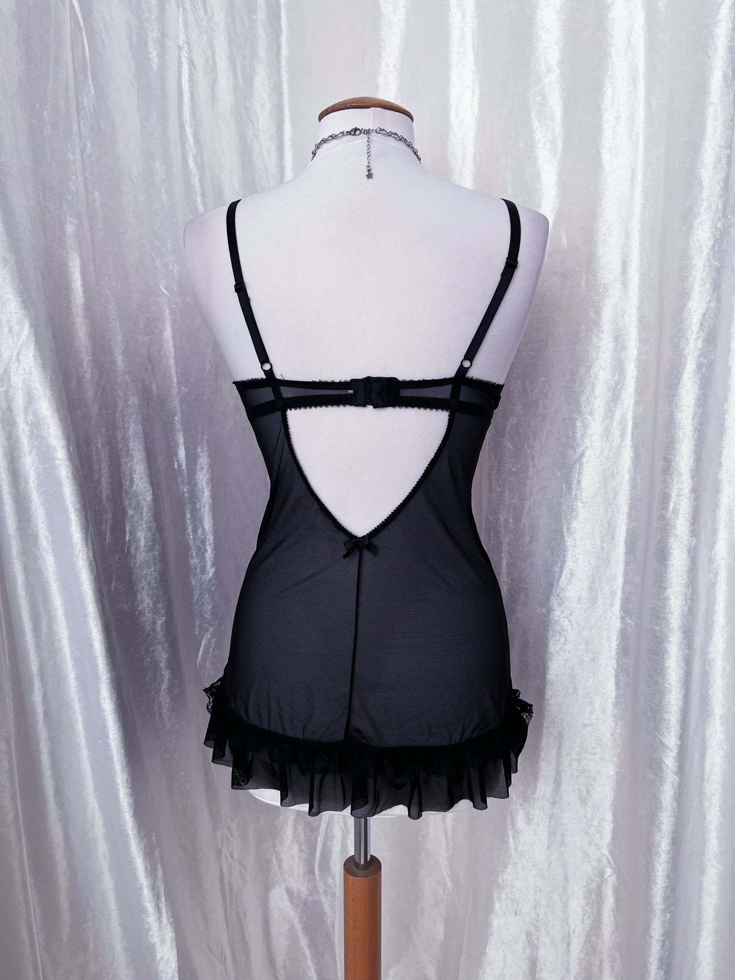 Dark coquette mesh & lace babydoll 🎀