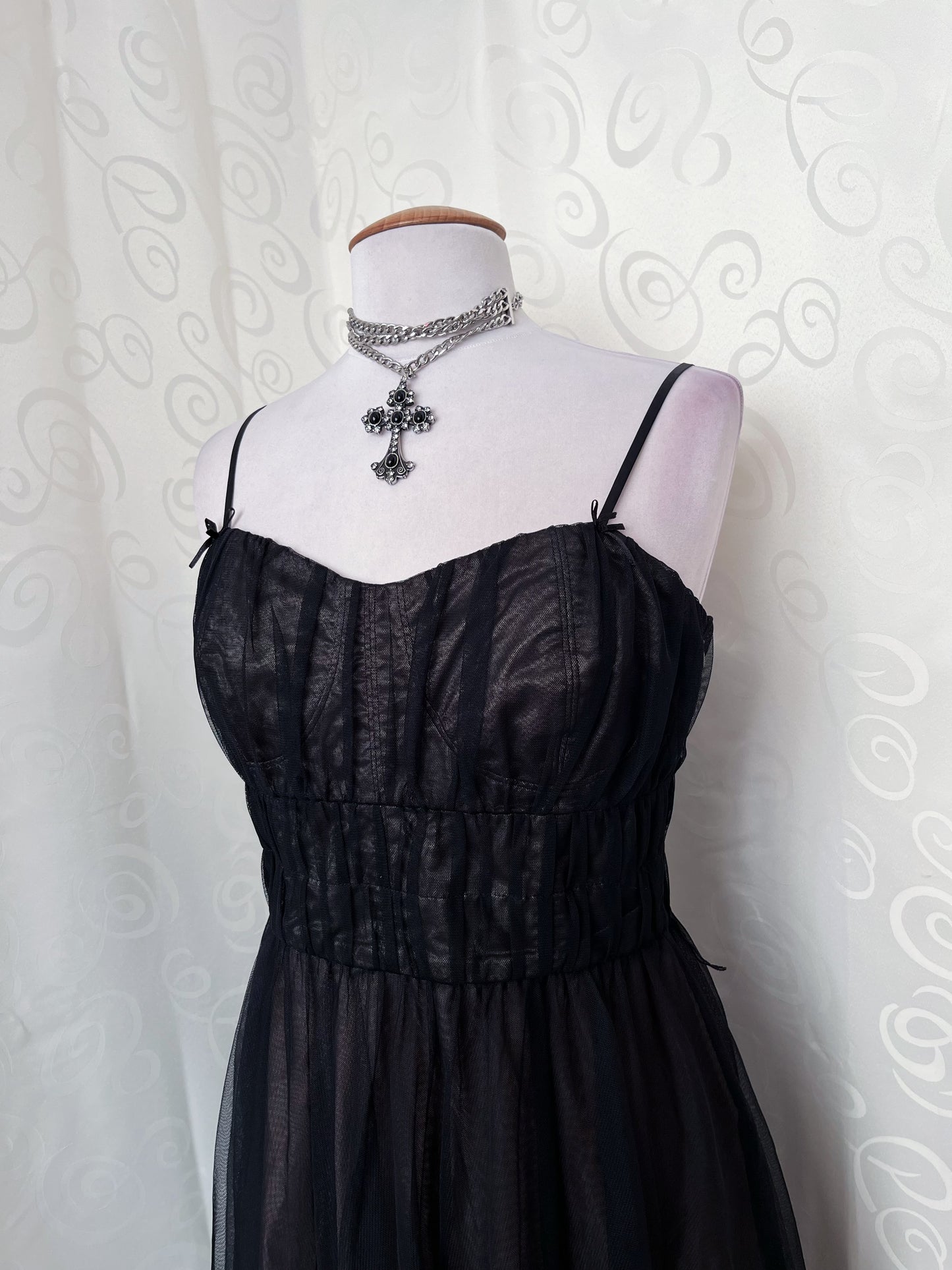 00's Espirit whimsygoth tulle dress 🌀🦇