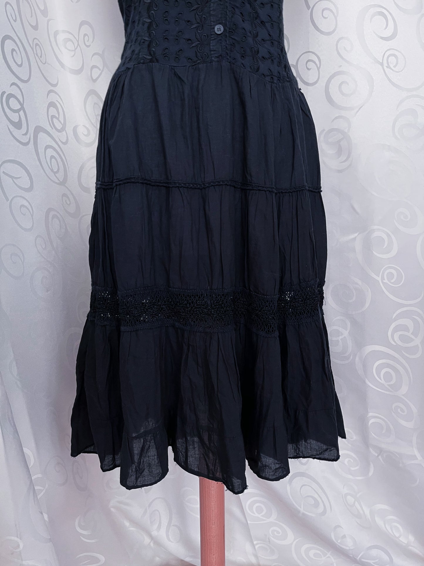 00’s gothic cotton dress 🦇