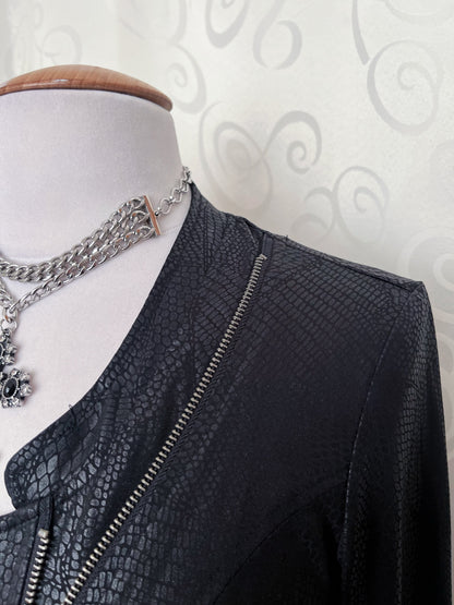 Alt snake print zip-up shirt 🐍