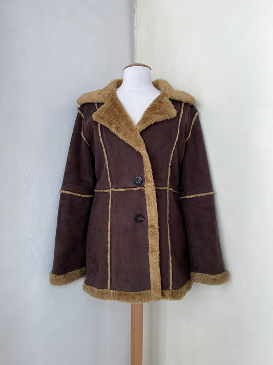Y2K Afghan style coat
