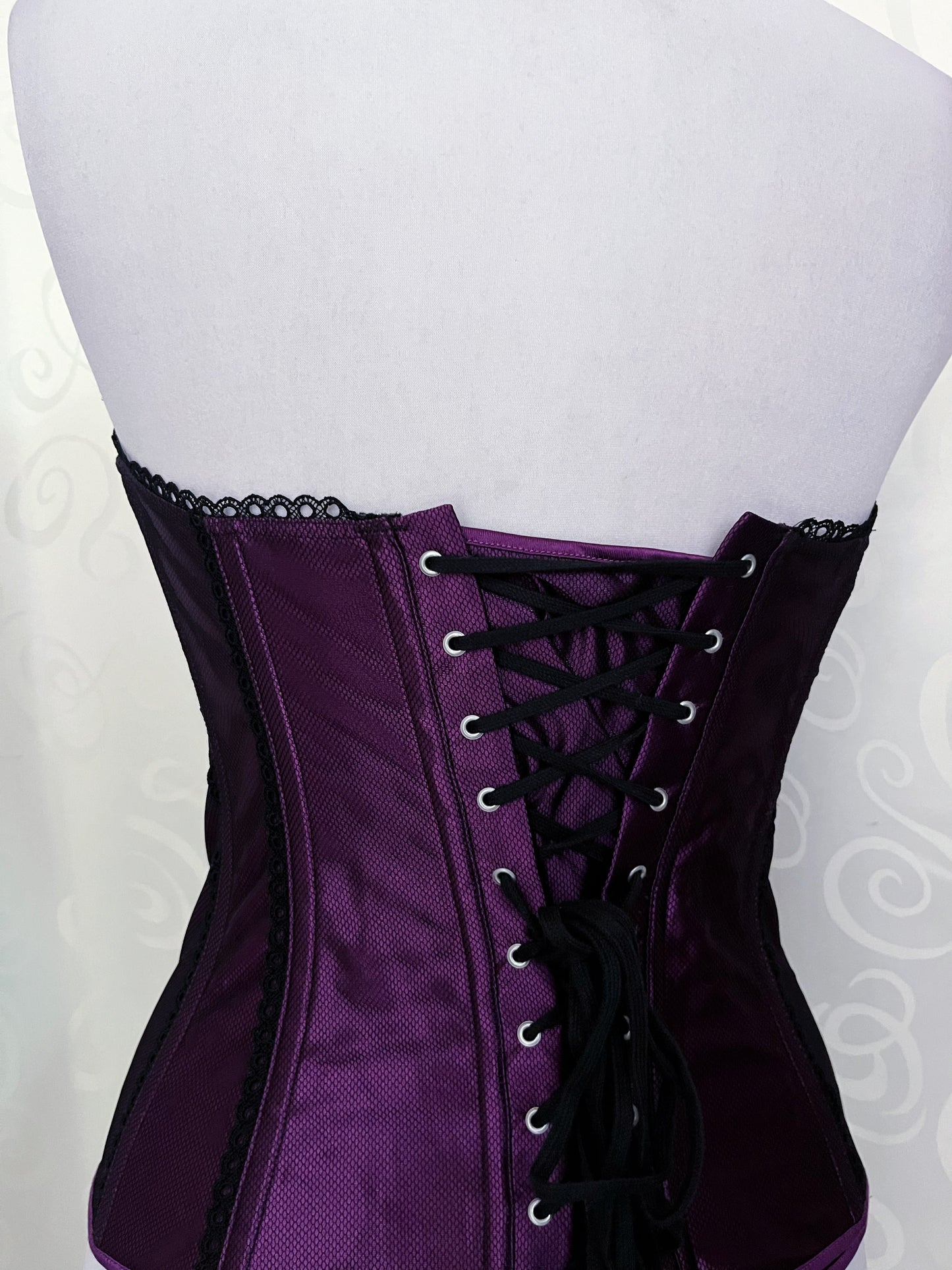Whimsygoth deep purple boned corset 💜🌀