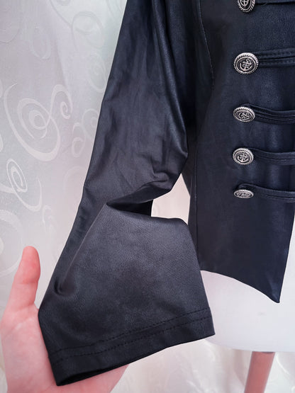 Gothic light military black blazer 🦇