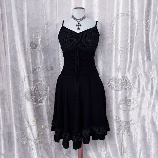 Gothic lolita black summer dress 🖤🪽