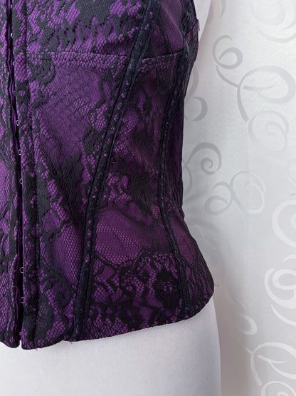 Whimsygoth lacey purple corset 💜