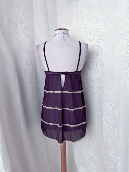 Whimsy mesh purple lingerie top 🔮💜