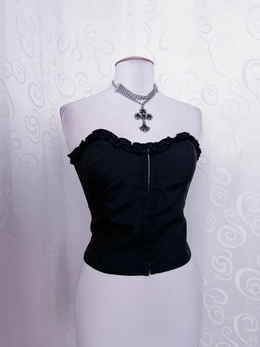 00’s black tube top 🖤♠️