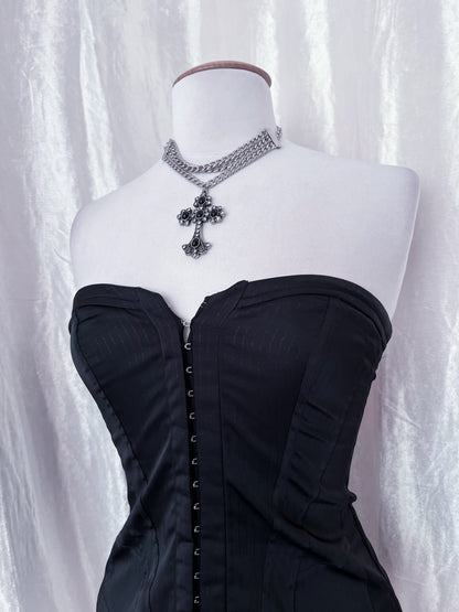Gothic Lorsay striped corset 🕸️