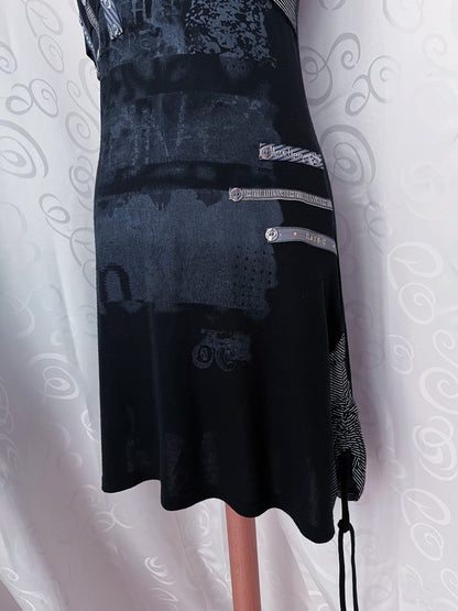 00’s Alt patchwork dress 🕸️🕷️