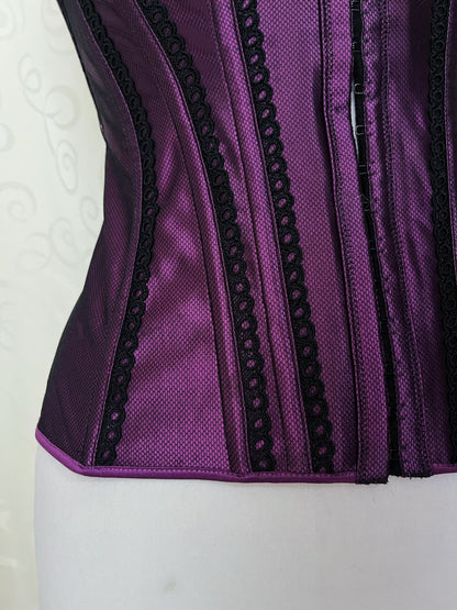 Whimsygoth deep purple boned corset 💜🌀